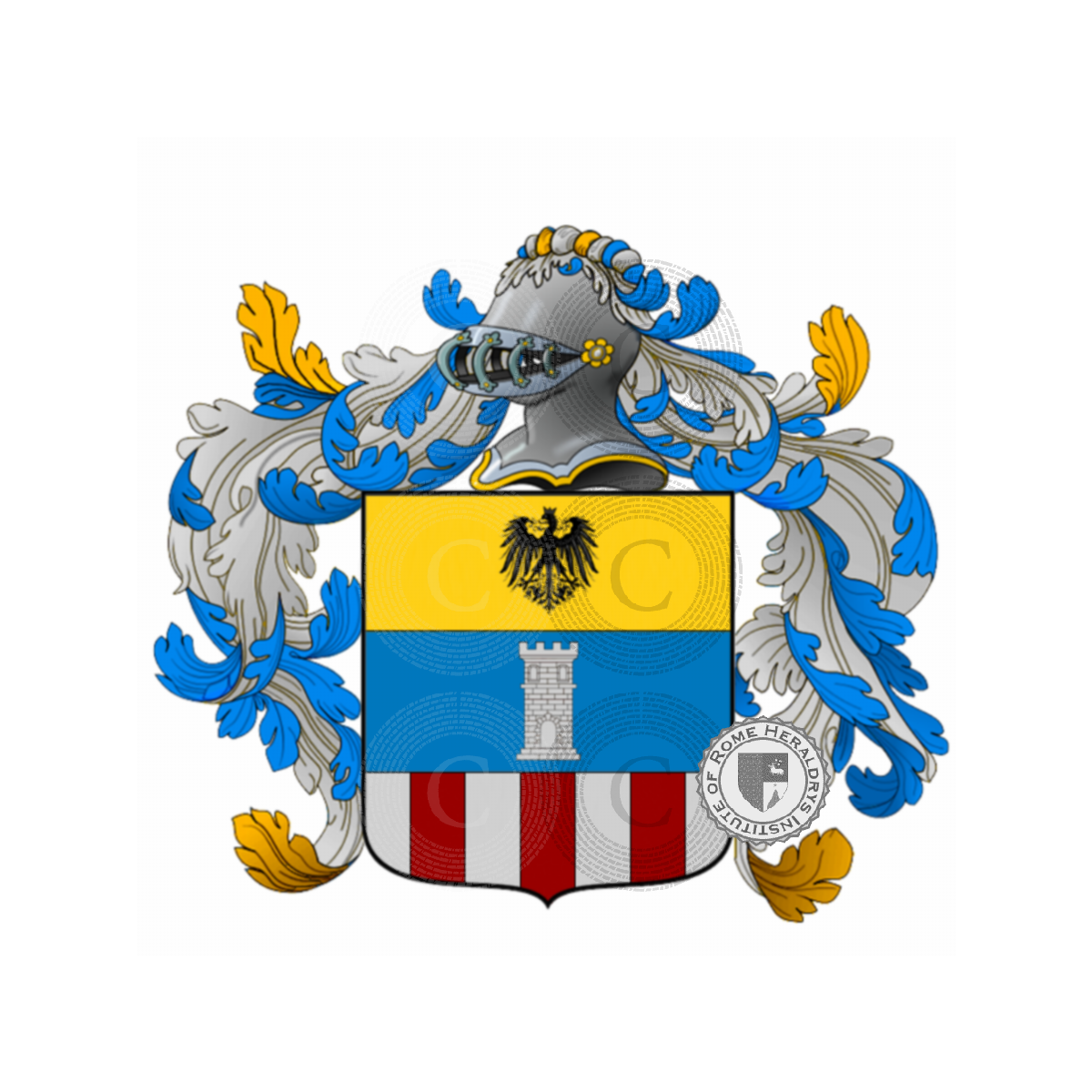 Wappen der Familiecandiano piemonte