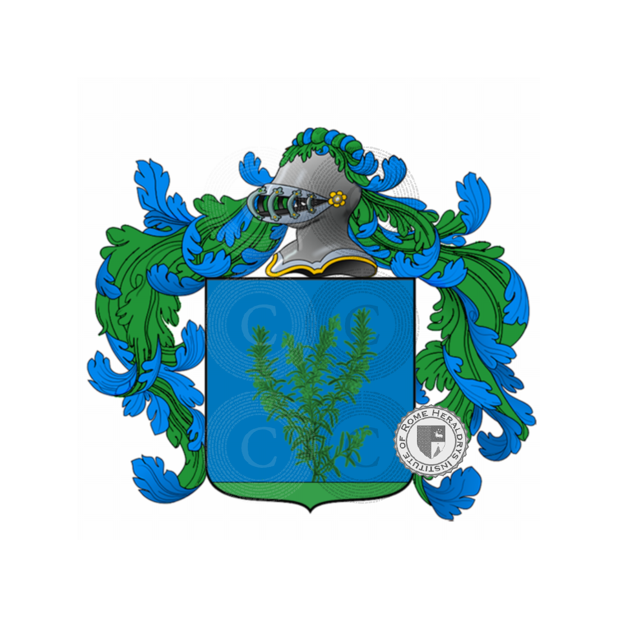 Coat of arms of familyromanin