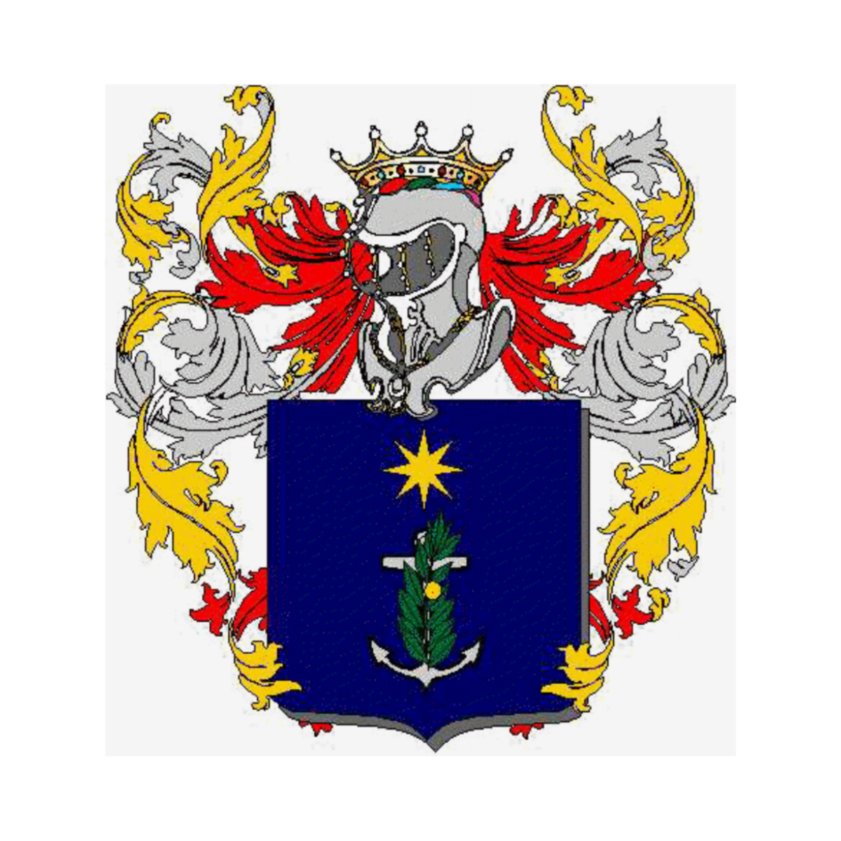 Coat of arms of family, Battisti di  Santo Georgio,Battistich
