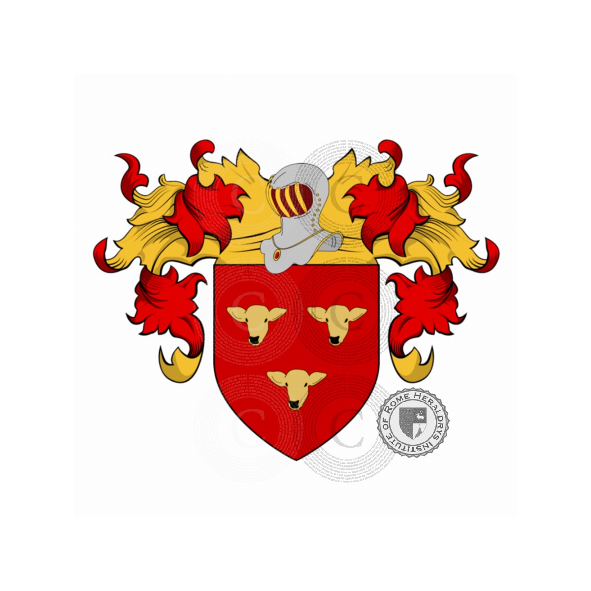 Coat of arms of familyCiarla, Ciarli o Ciarlo, Ciarli,Ciarlo