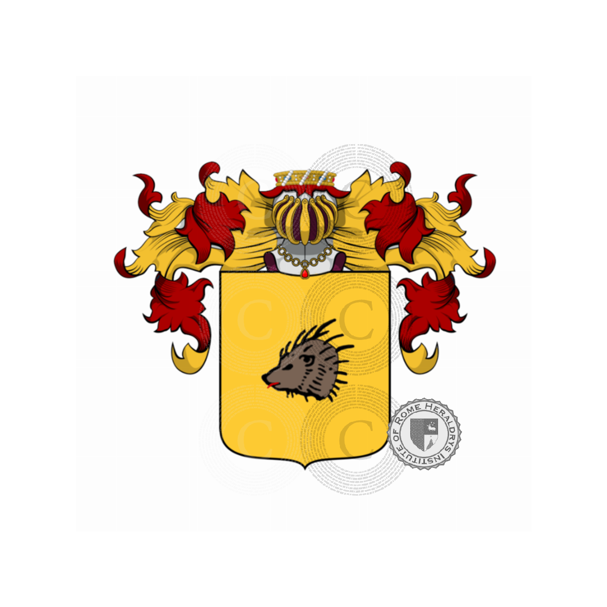 Wappen der FamilieRiccio Lotteringi del Riccio