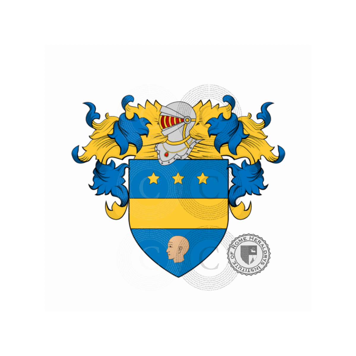 Escudo de la familiaCalvi (Parma)