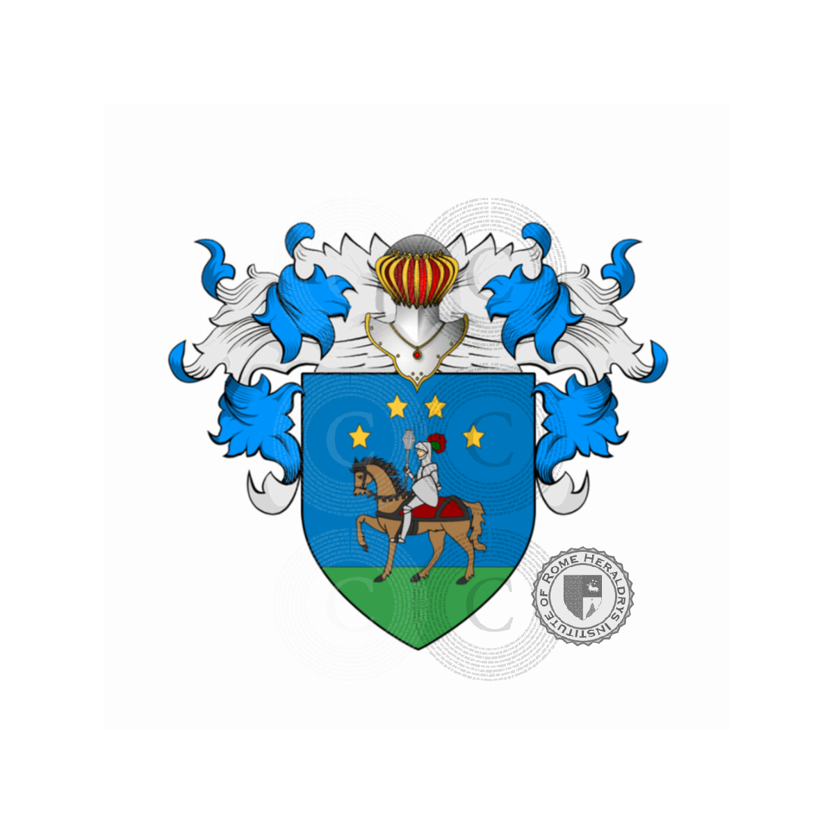 Wappen der FamilieCavalieri (Cento)