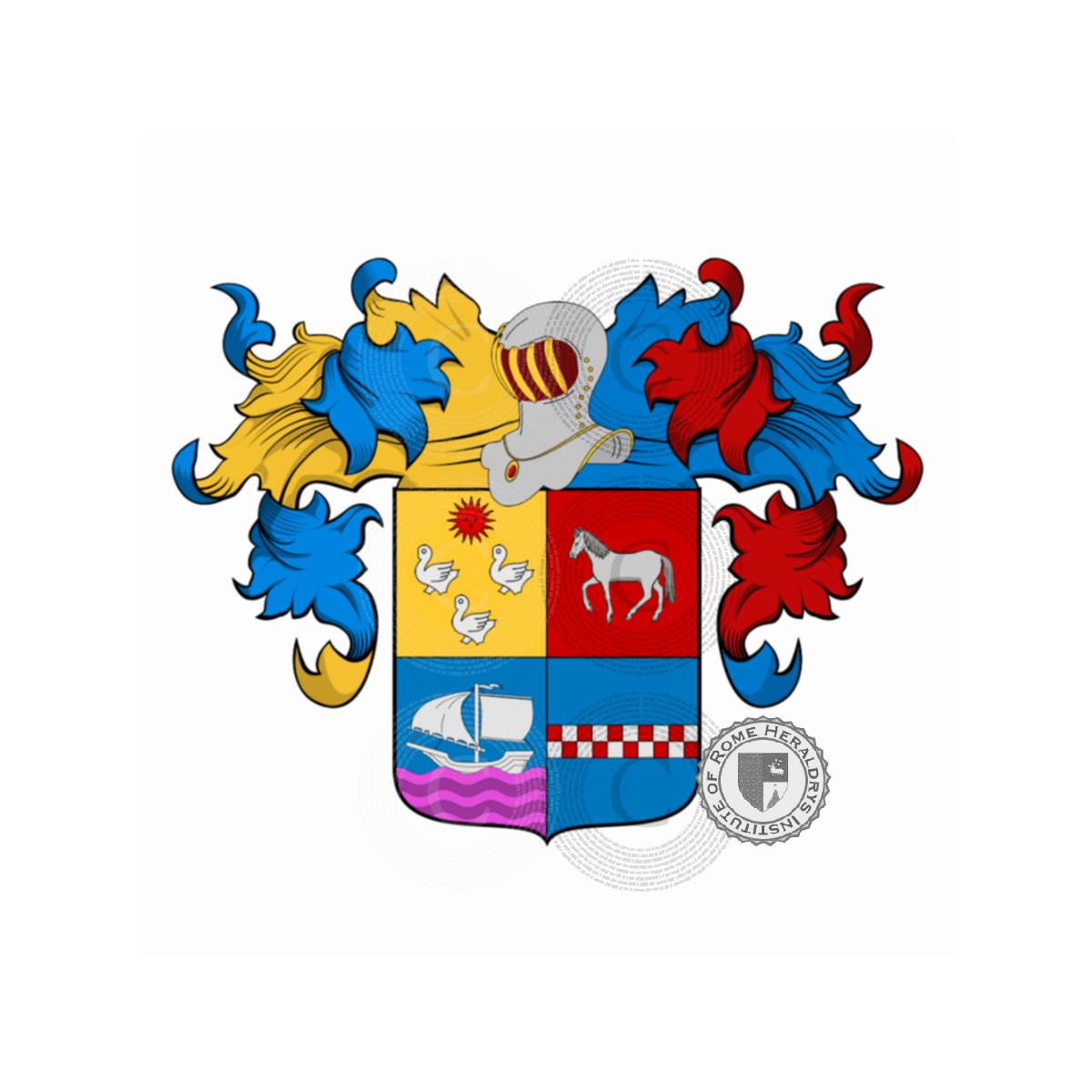 Escudo de la familiaSimeon, Simeon de Chilworth,Simeon de Grazeley,Simioni