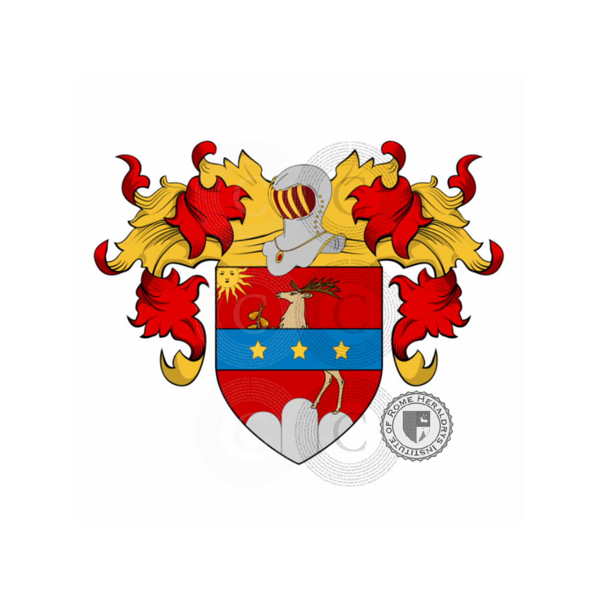 Coat of arms of familyPerozzi, Perrozzi,Porrozzi