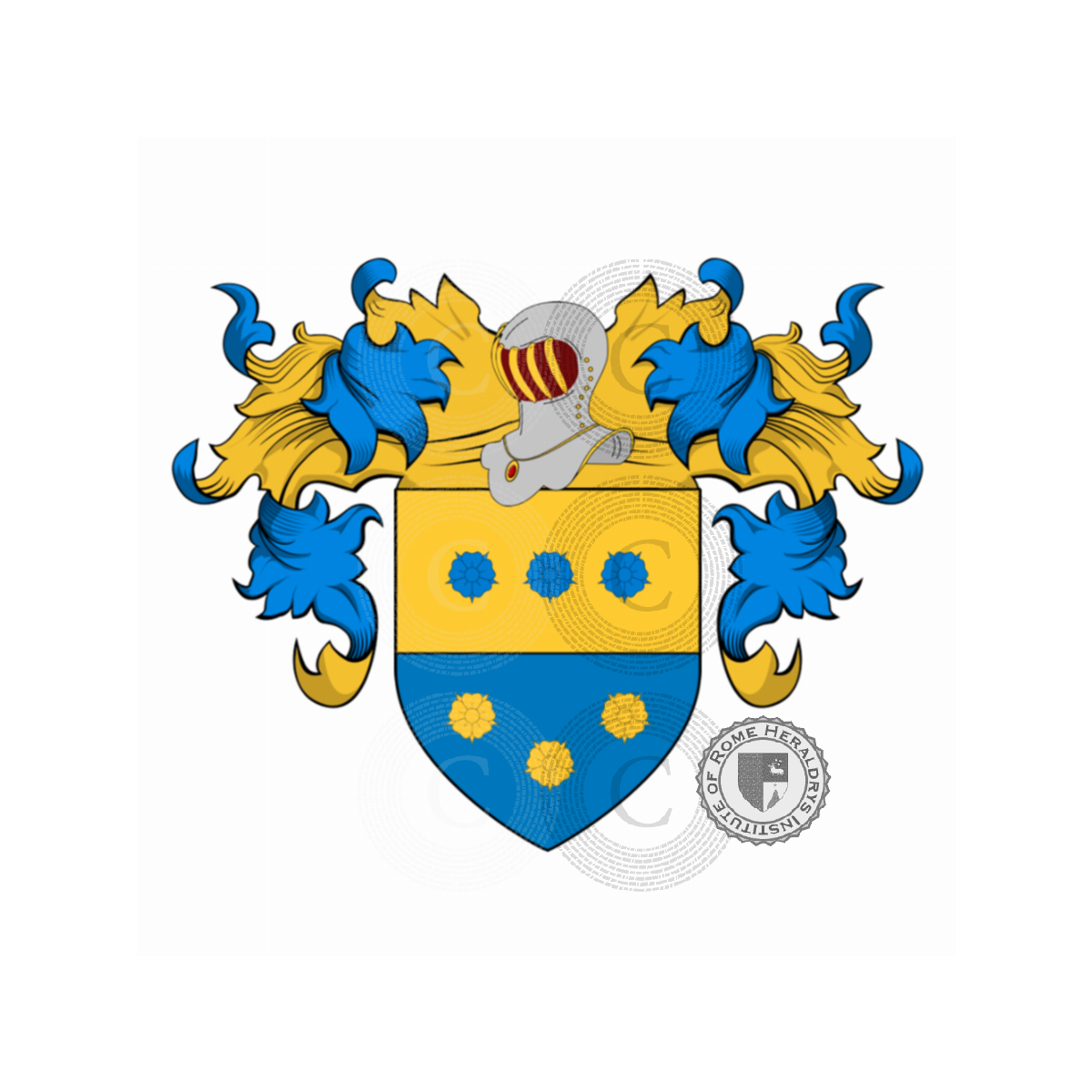 Escudo de la familiaLoredano, Lauredano o Laurendano (Veneto), Laurendano,Loredano