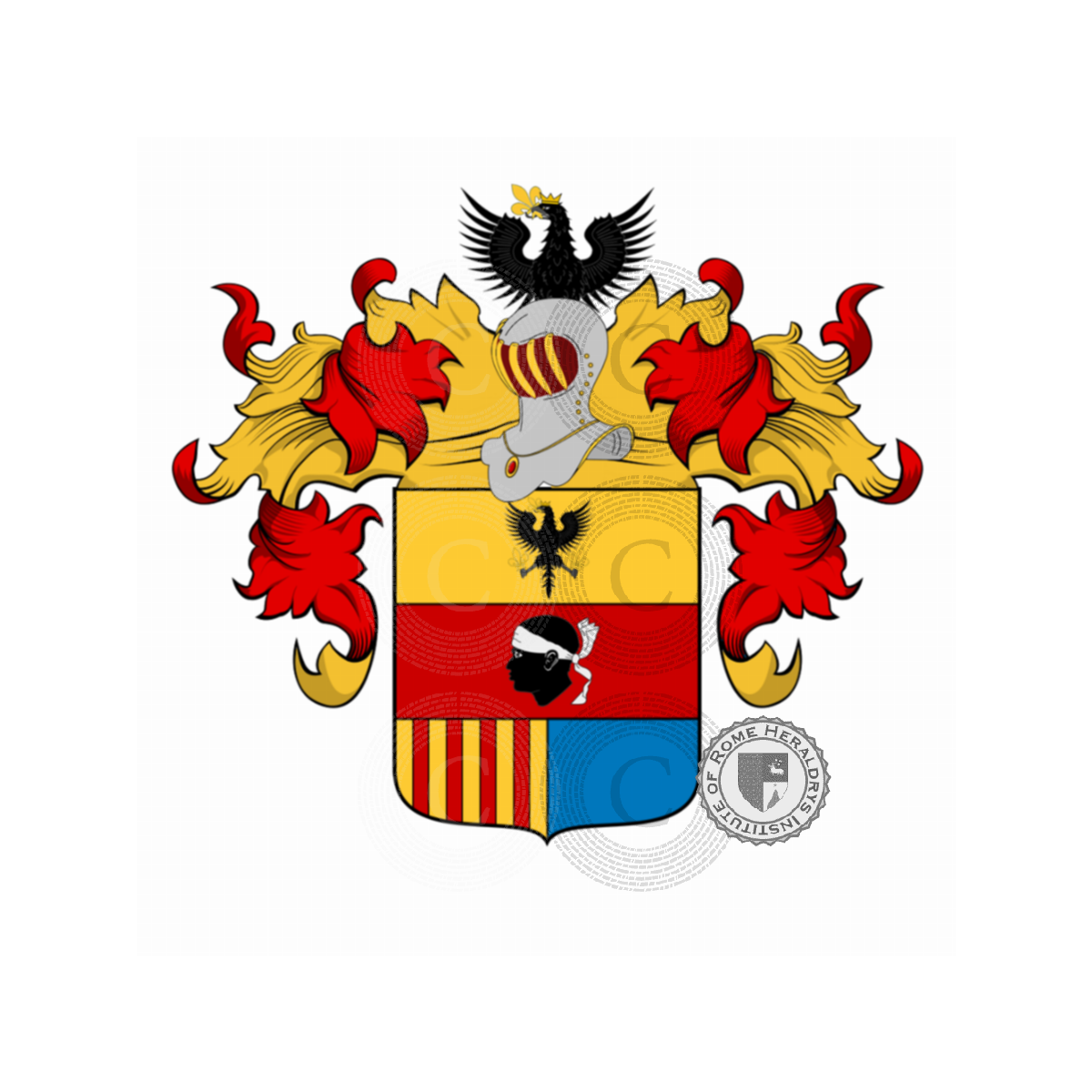 Escudo de la familiaCarli (de) o Caroli (de) o Carolis (de) o Carolino