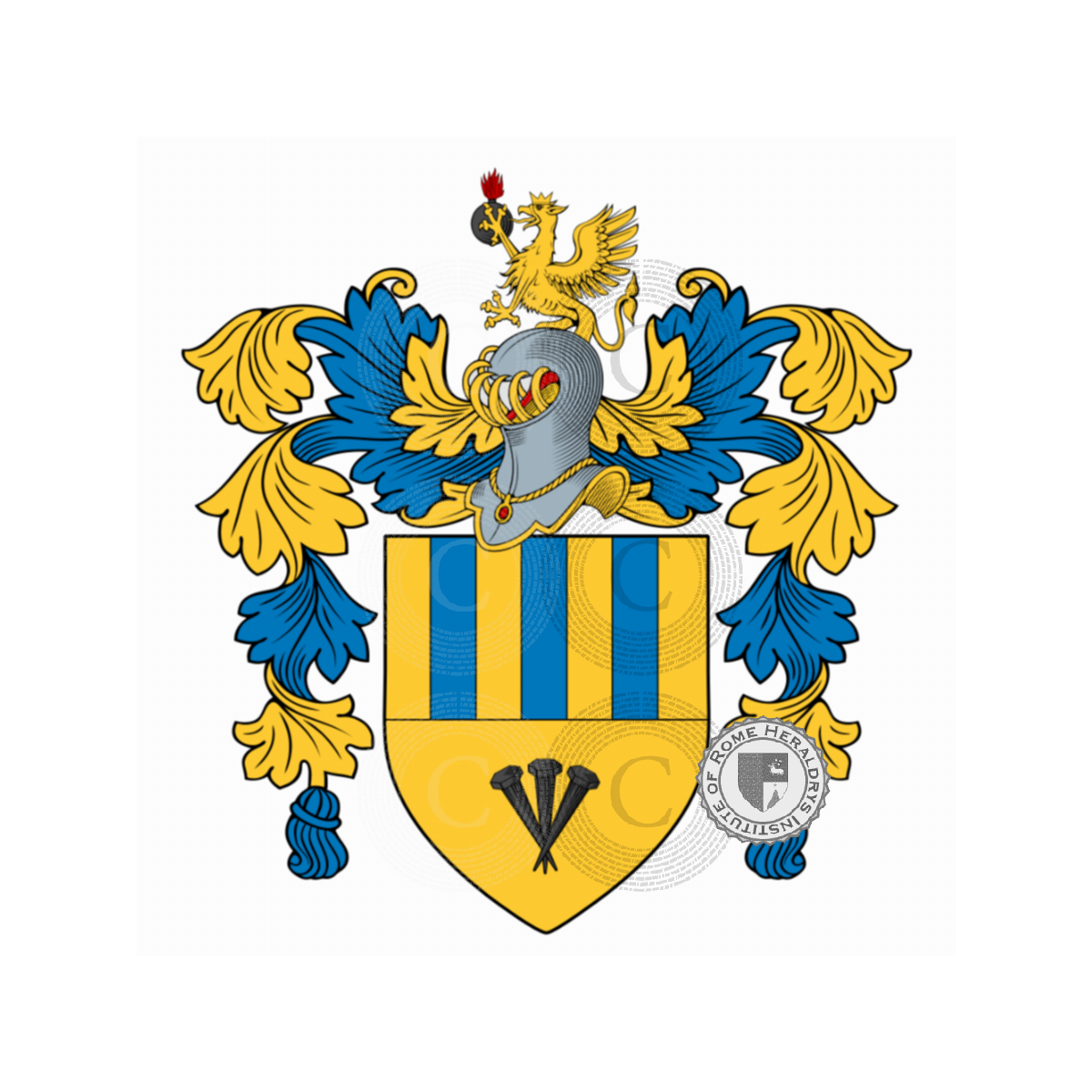 Wappen der FamilieMonaco, del Monaco,Monaco la Valletta