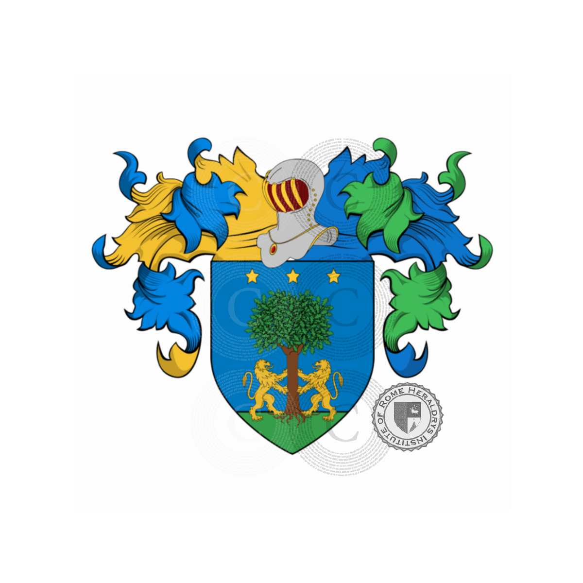 Wappen der FamiliePelo o Mangiapelo, Anguissola,da Pelo,Dapelo,Mangiapelo,Peloso,Pelosso