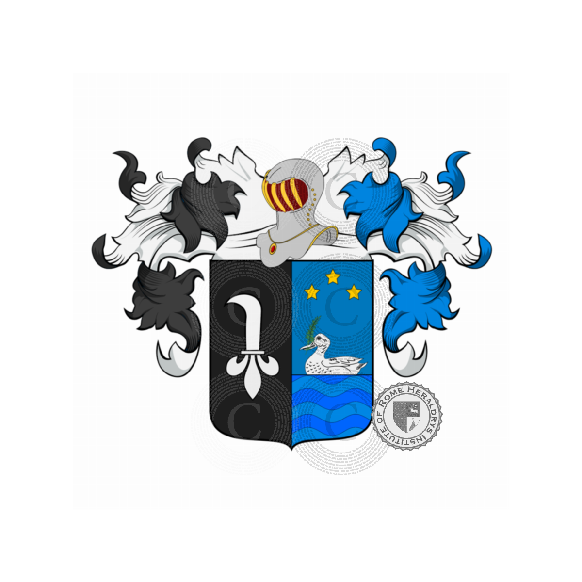 Escudo de la familiaRonci, Runci o Runcini, Ronci,Runci,Runcino