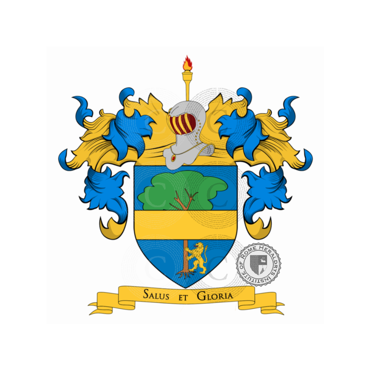 Escudo de la familiaCalò (Bari, Bitonto, Napoli, Taranto, Palermo, Trieste)
