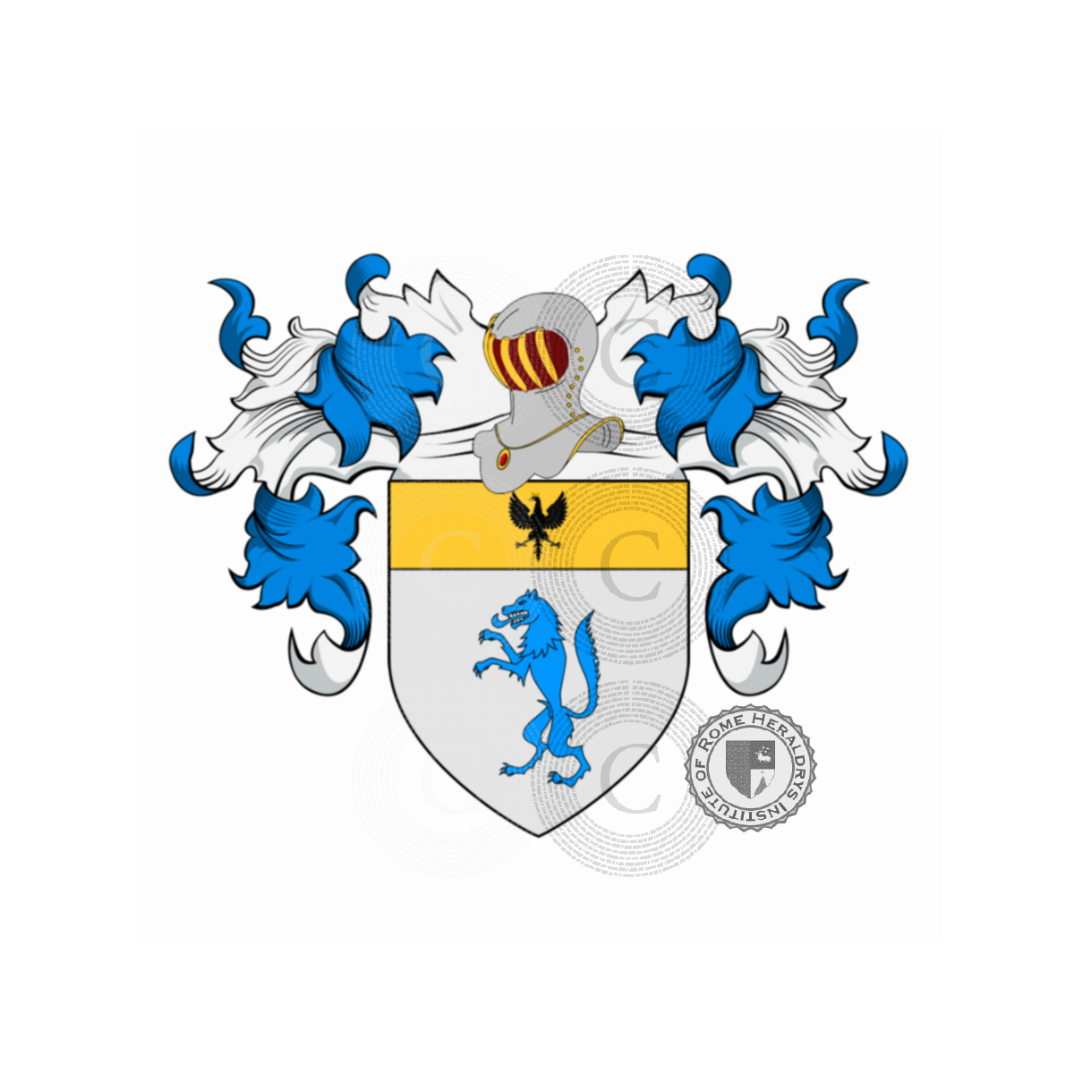 Escudo de la familiaLupi (Bergamo), Lovati,Lupati