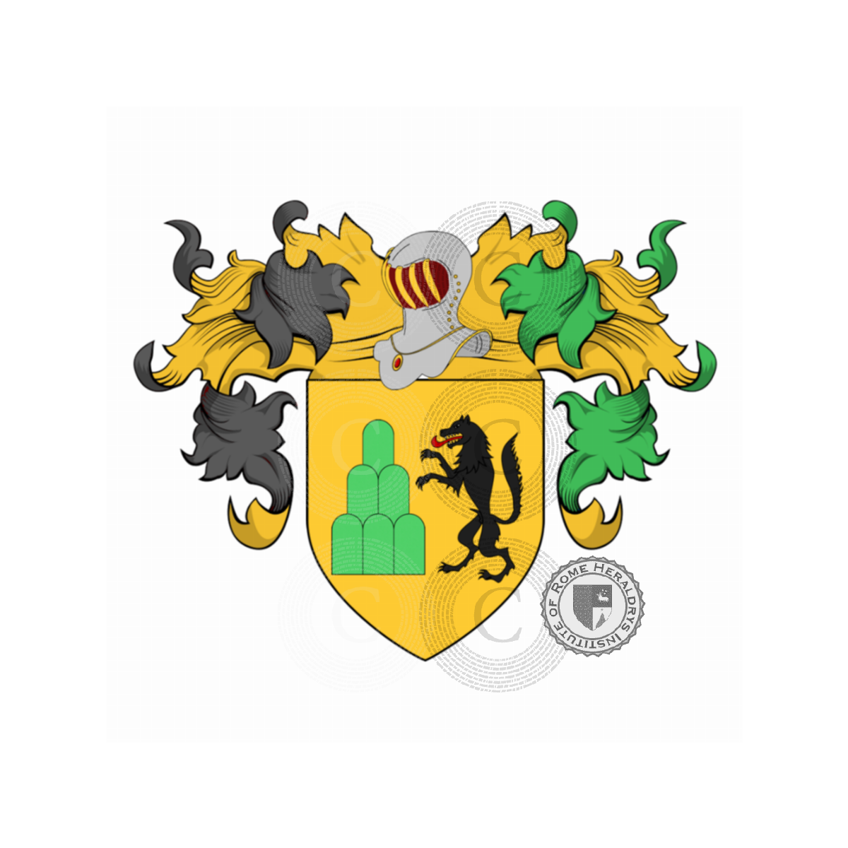 Coat of arms of familyLupi (Pisa), Lovati,Lupati