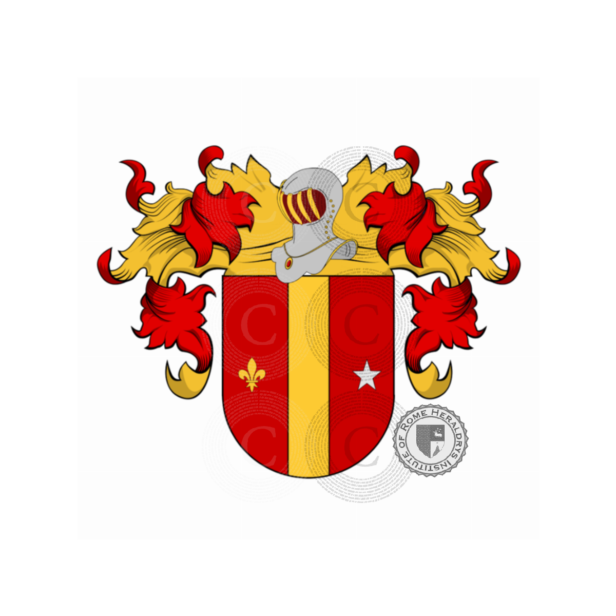 Escudo de la familiaRosario o Rosalia, Rosalìa