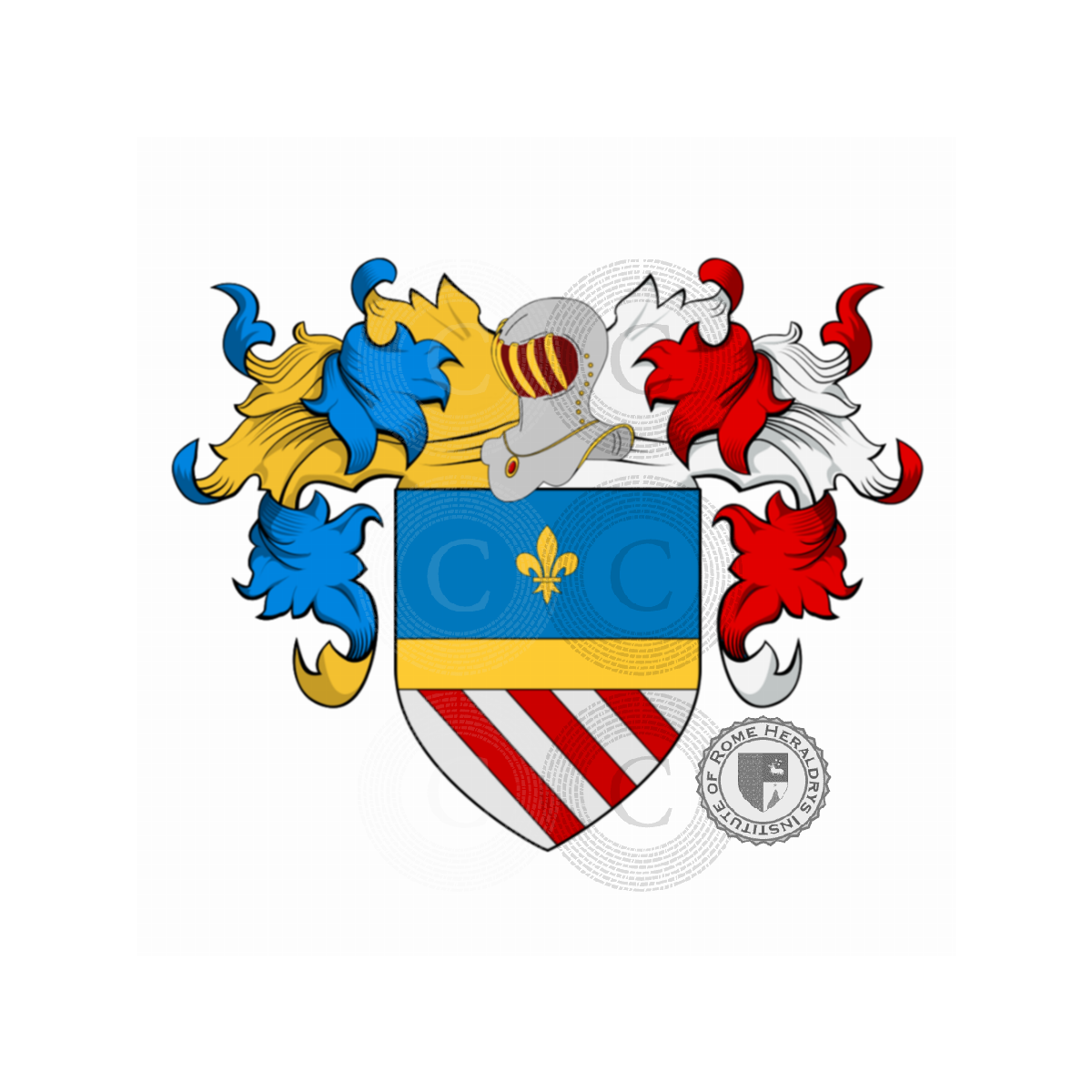 Escudo de la familiaNobili( de), de Nobili,Denobili,Nobile,Nobilia