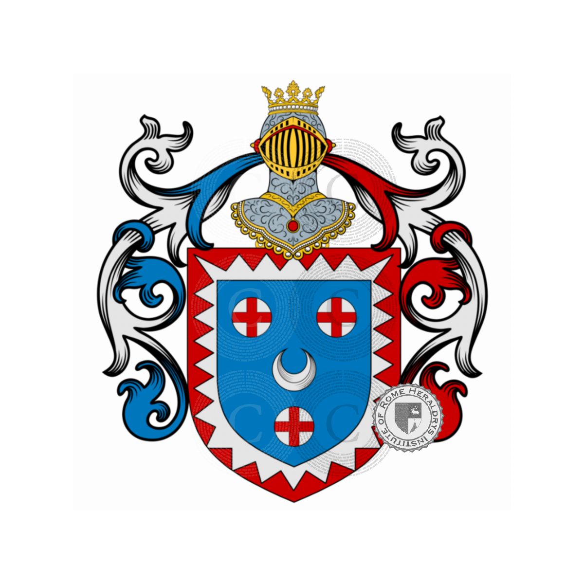 Coat of arms of familyGabrielli, Fracassini,Gabbrielli,Gabrielli da Gubbio,Gubbiotti