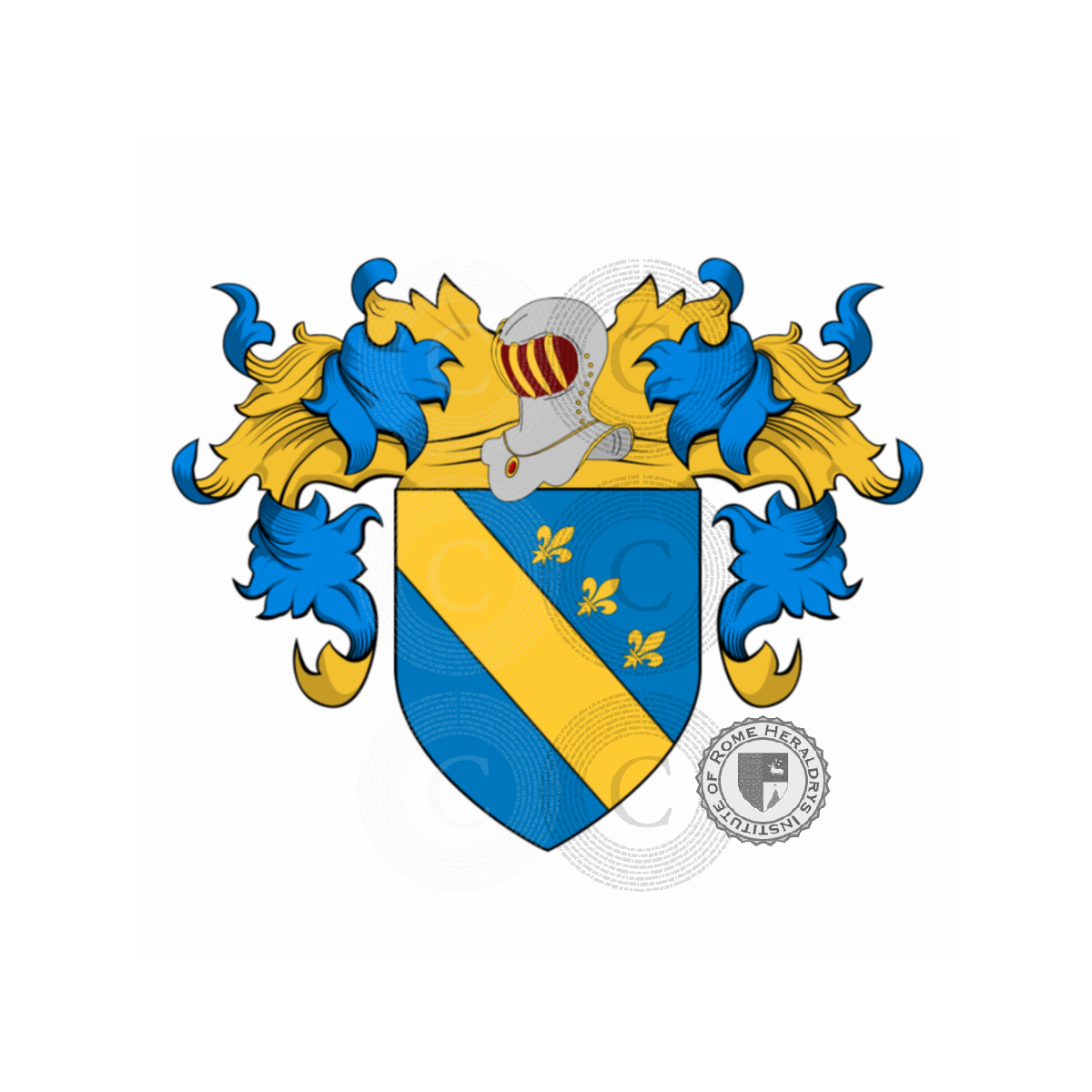 Escudo de la familiaGabrielli, Fracassini,Gabbrielli,Gabrielli da Gubbio,Gubbiotti