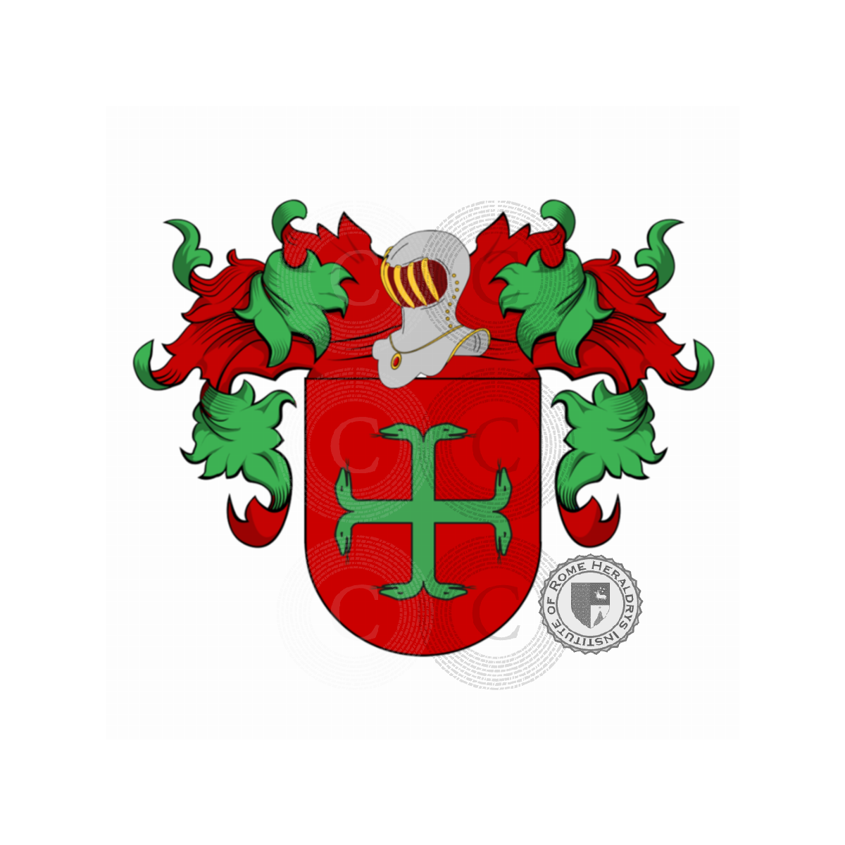 Escudo de la familiaGonzàles de Colosia, Cedra,Cedro,Cetra (della)