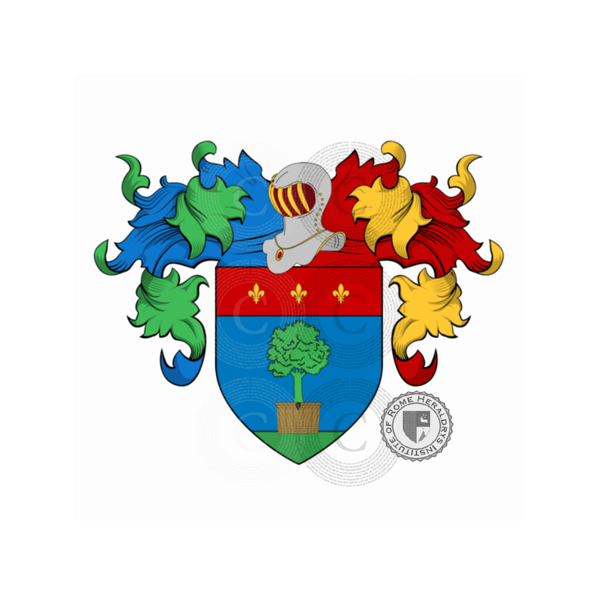 Escudo de la familiaCassiani, Casani,Casano,Cassiano