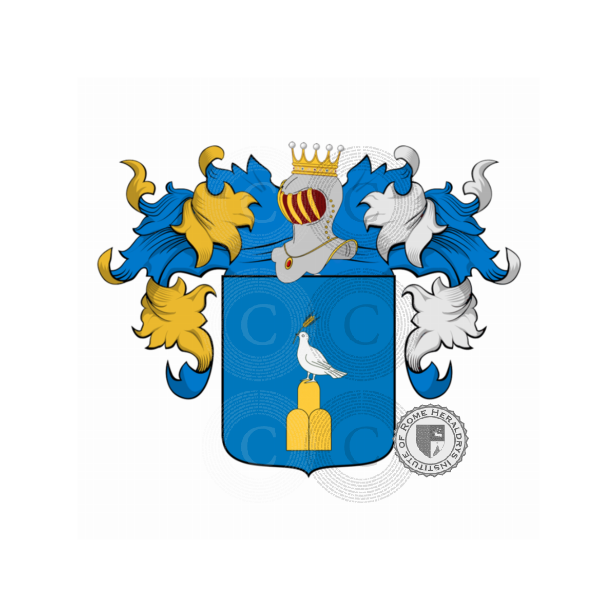 Escudo de la familiaGiacomelli, Giacomello,Giacomello Magnan,Jacomelli