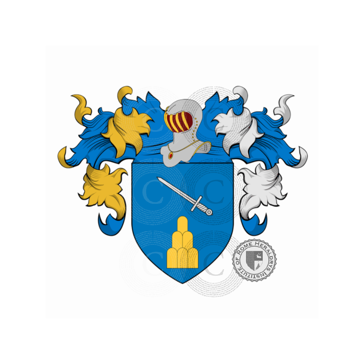 Coat of arms of familyRobbia, della Robbia,Robbiano