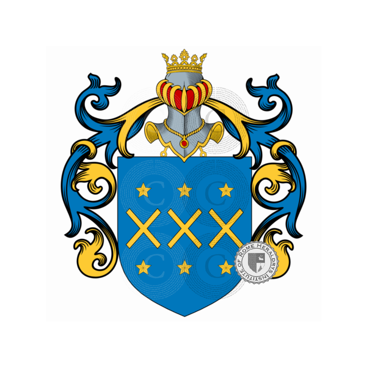 Wappen der FamilieSchiattini, Cabrera,Caprarese