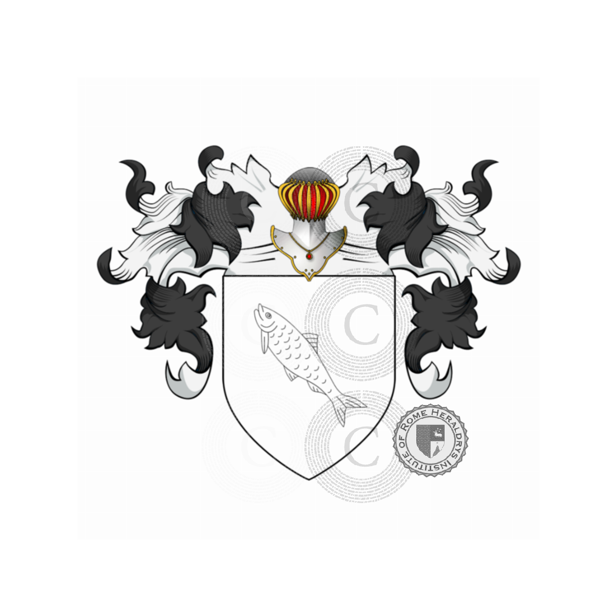 Wappen der FamiliePesce, Pesce,Pessali