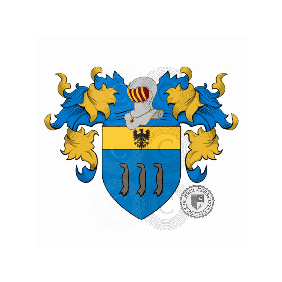 Coat of arms of familyCoda, Cauda,Caudato,Coda