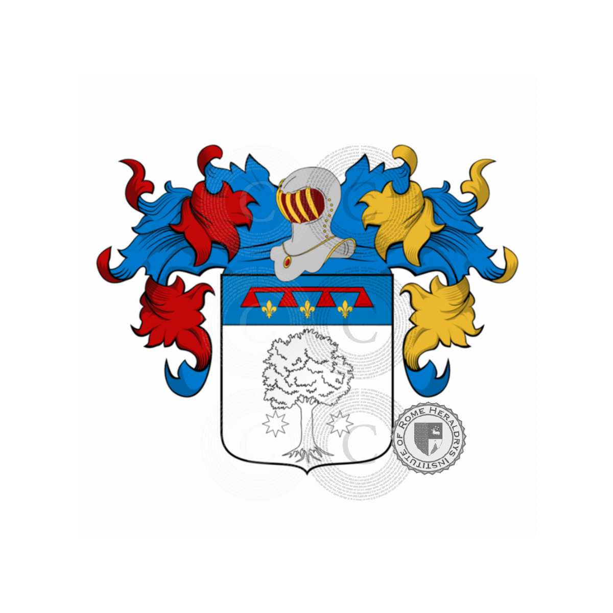 Coat of arms of familyGiuliani, Giuliani del Drago,Paradisi