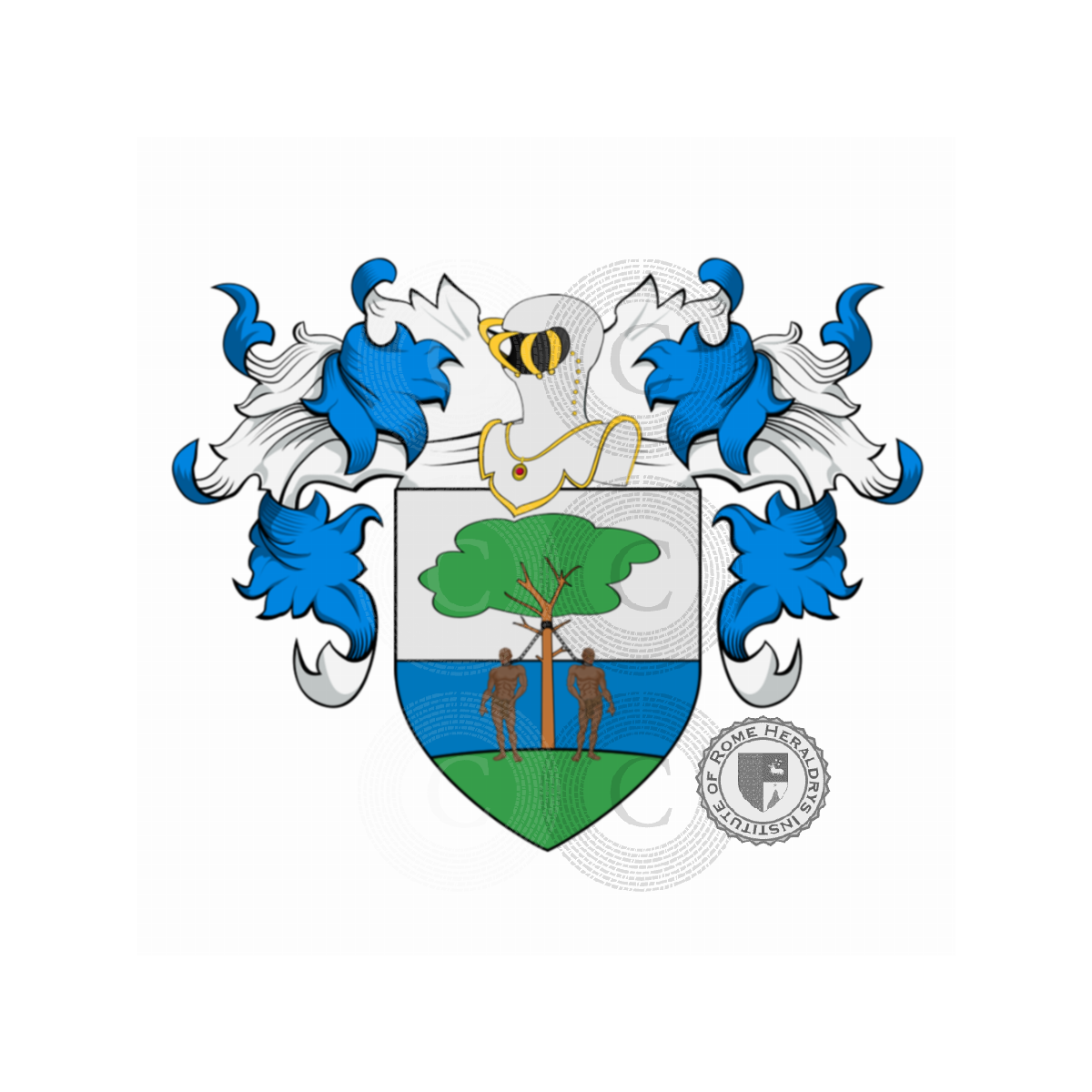 Coat of arms of familySchiavi, lo Schiavo,Schiavi (di)