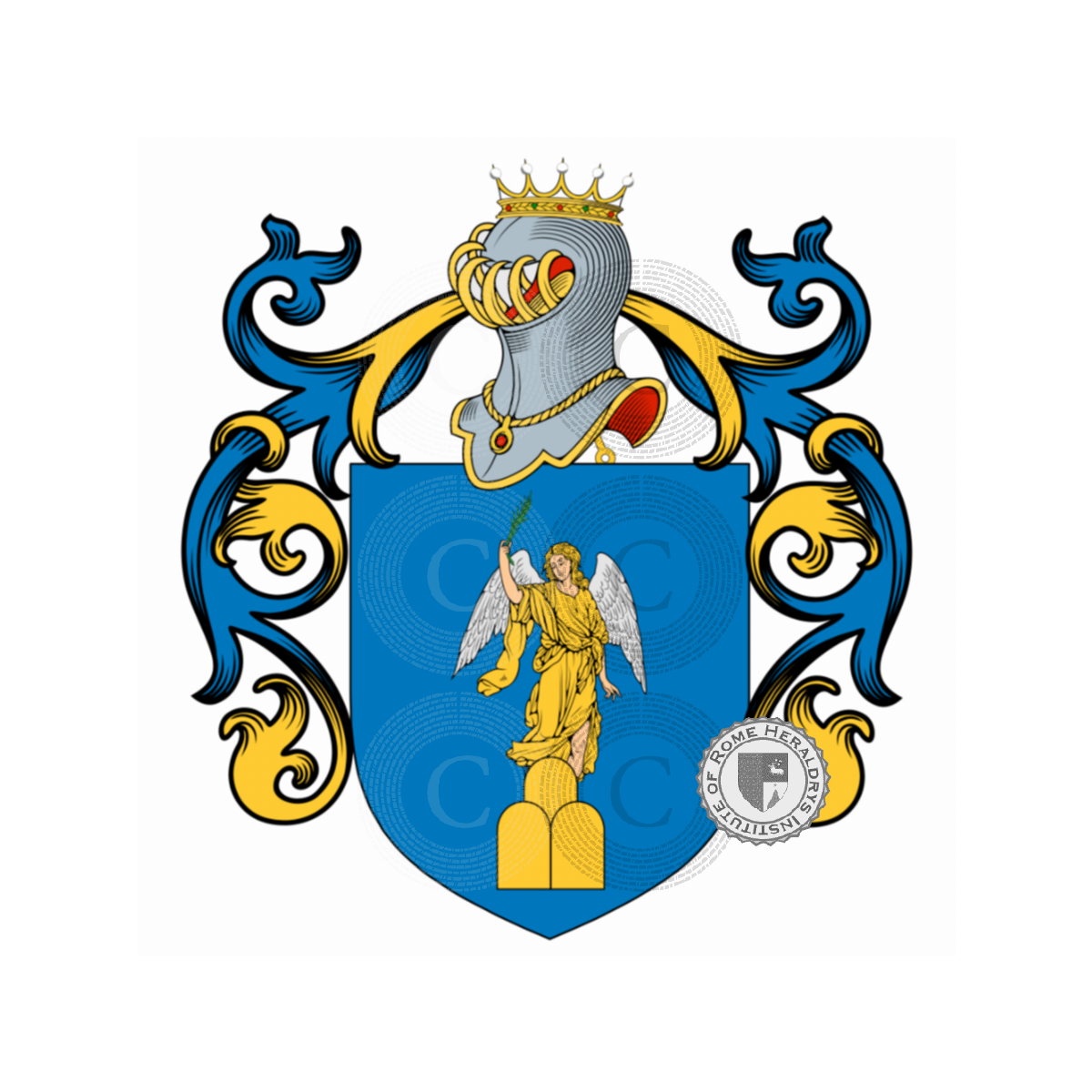 Escudo de la familiade Angelis, de Fonte