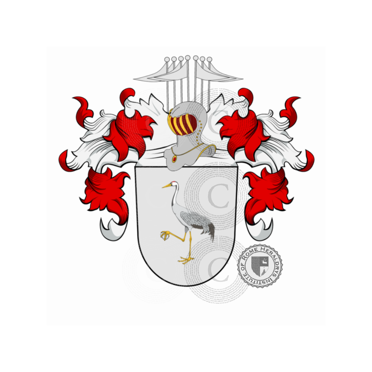Coat of arms of familyLütke ou Lüttke (von der), Lüttke,von der Lüttke