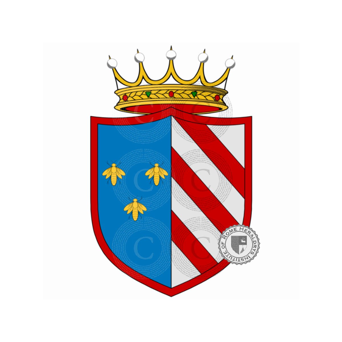 Coat of arms of familyCarpini, Carpinio,Carpino