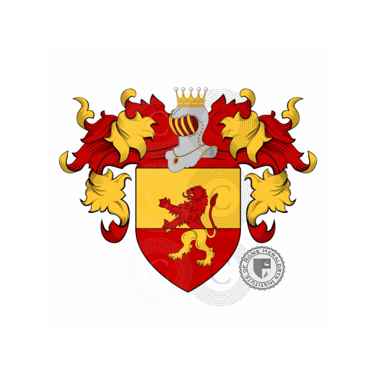 Escudo de la familiaRusso, Rosso,Russo di Cerami