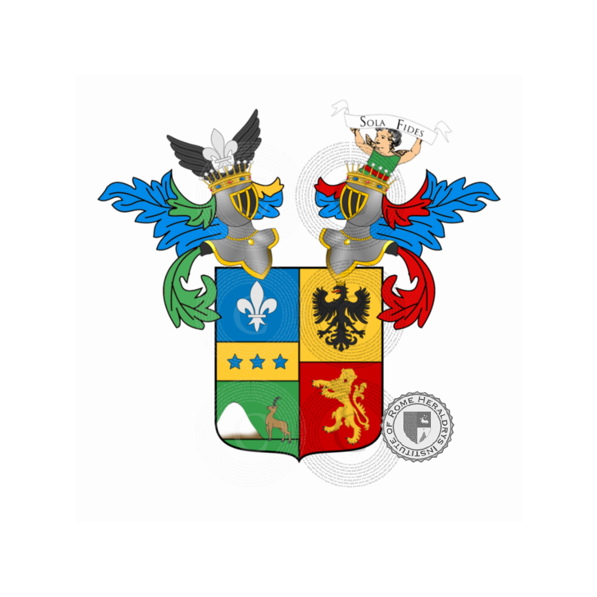 Escudo de la familiaCamozzi de Gherardi Vertova