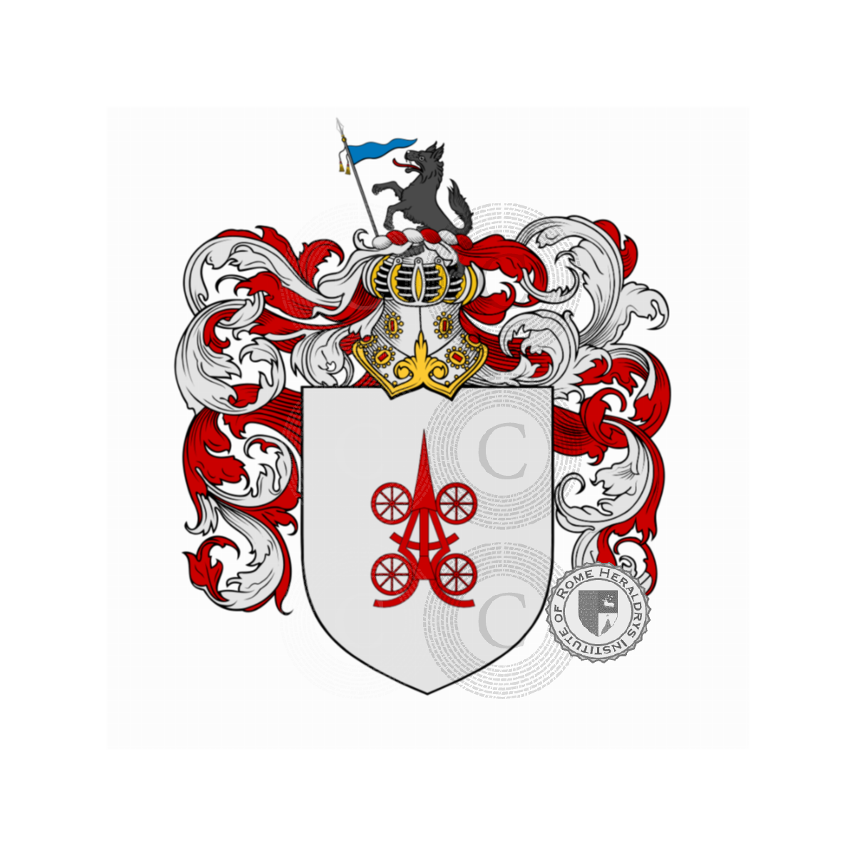 Wappen der FamilieCarrara, Carrara,Carraresi,Carrari,da Carrara