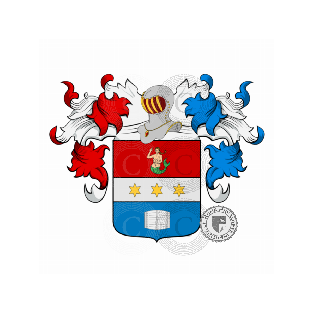 Escudo de la familiaCarrara, Carraresi,Carraro,da Carrara