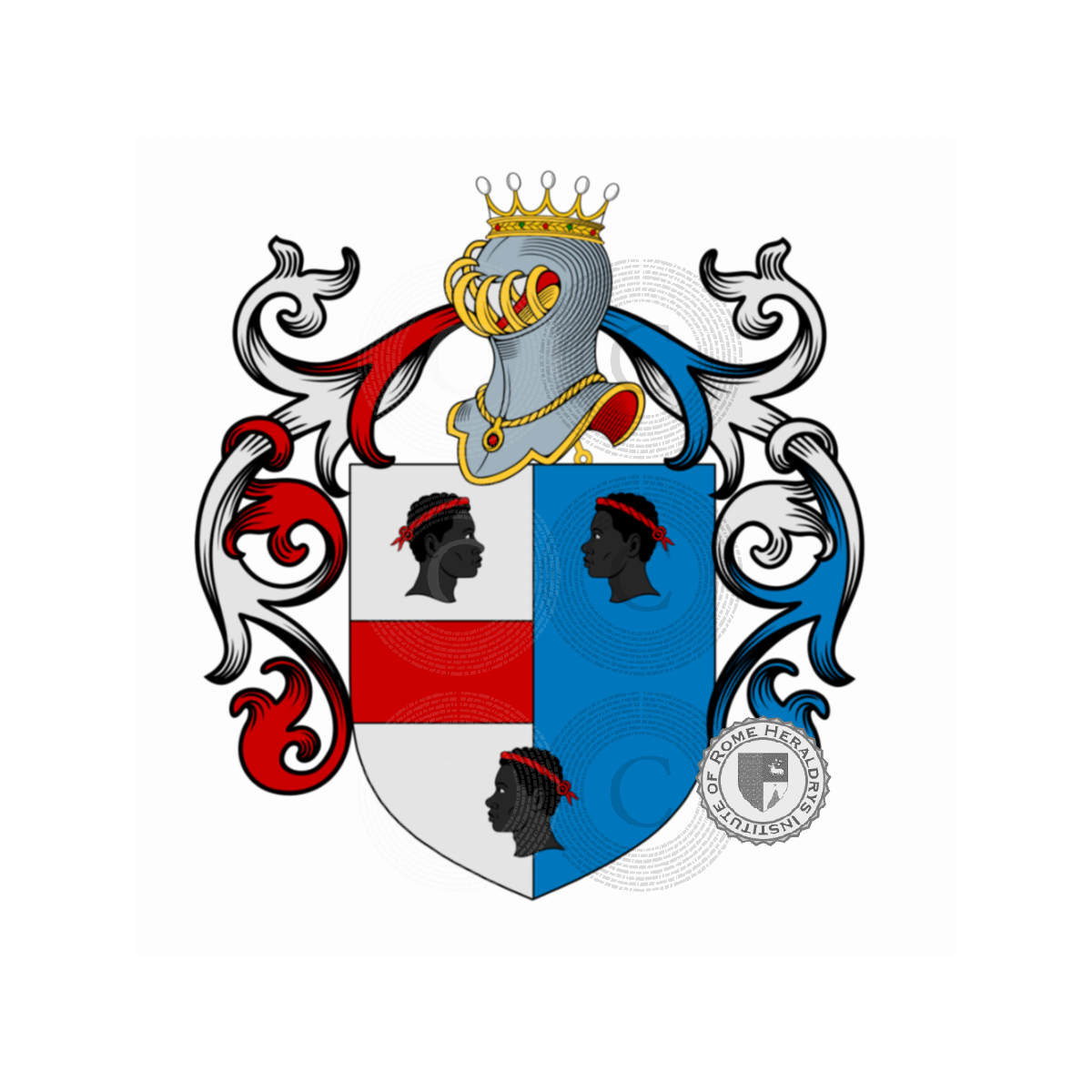 Wappen der FamilieNegrini, Negrina,Nigrini
