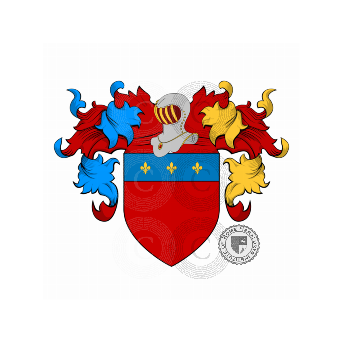 Wappen der FamilieOssa, da Ossa,dall'Ossa