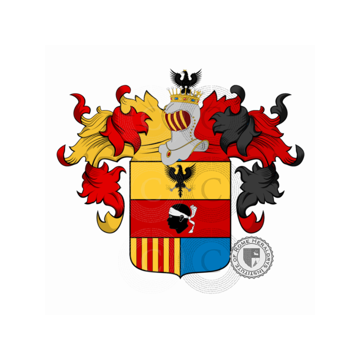 Coat of arms of familyde Carli, Carli,de Caroli,de Carolis
