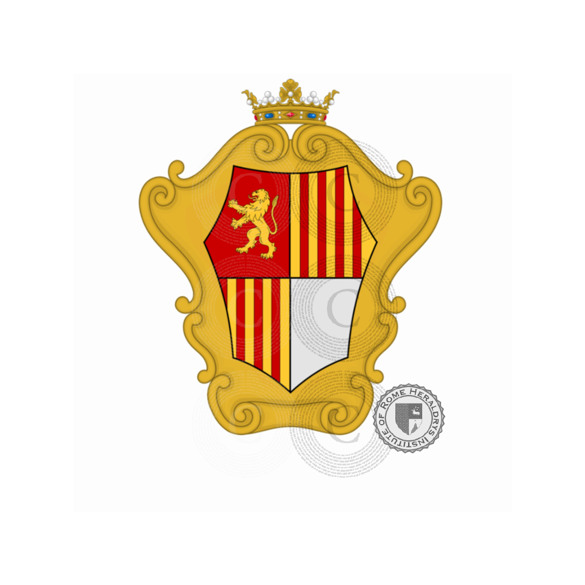 Escudo de la familiaRuggi d'Aragona