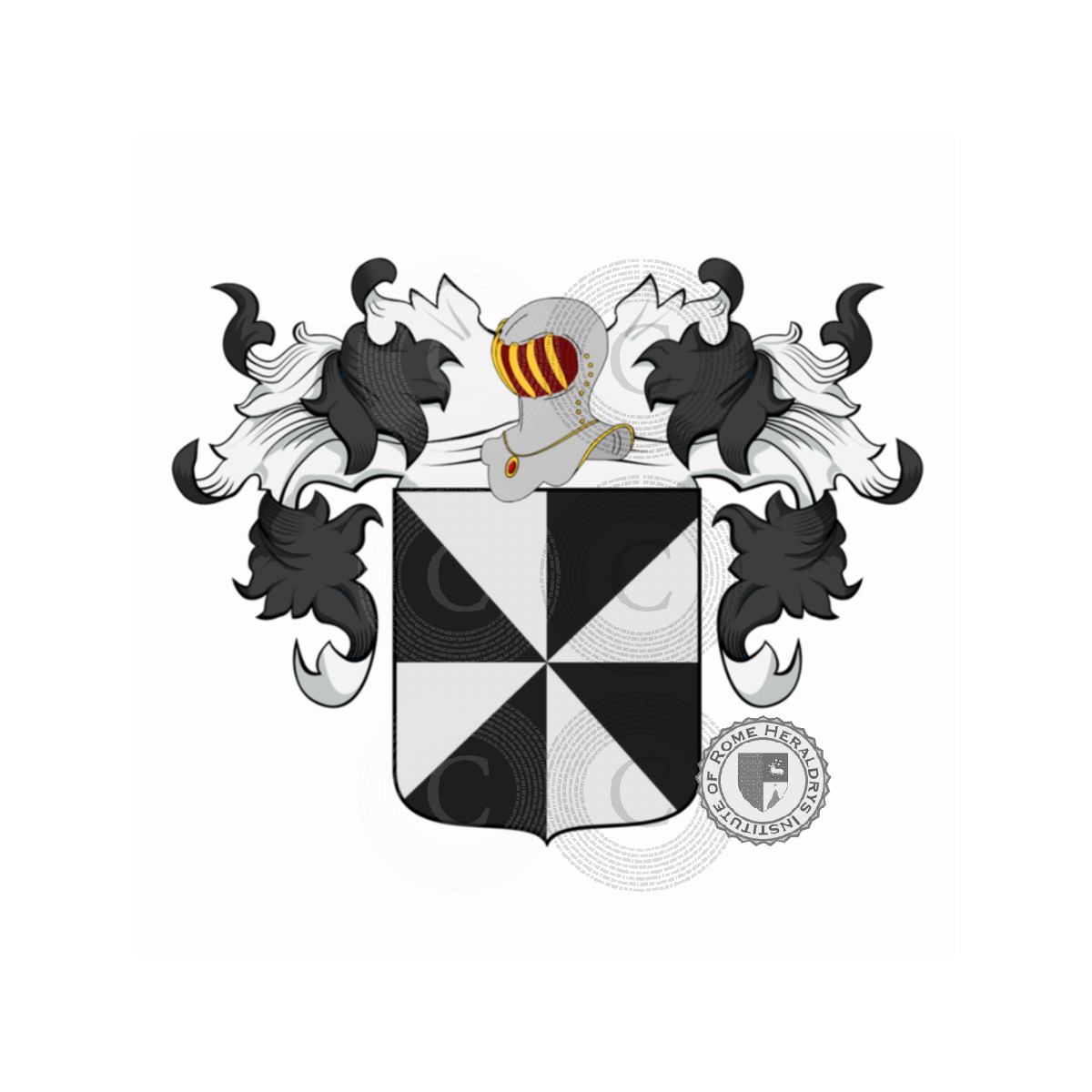 Escudo de la familiaPalmieri, Palmieri da Figline,Palmieri de Gangalandi,Palmieri del Drago,Palmieri del Rasoio,Palmieri della Camera,Palmieri Nuti