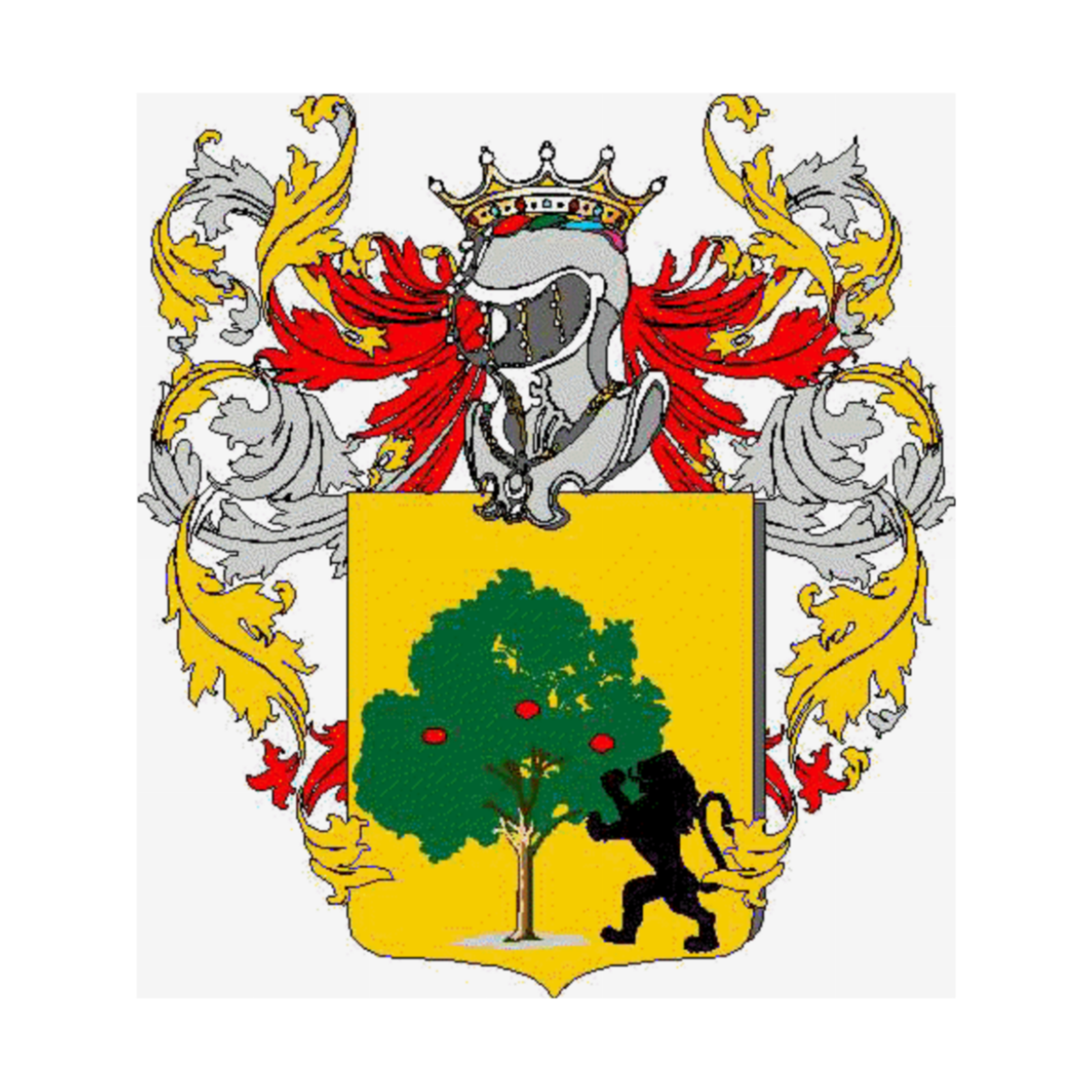 Wappen der FamilieChironi, Chironi,Schironi