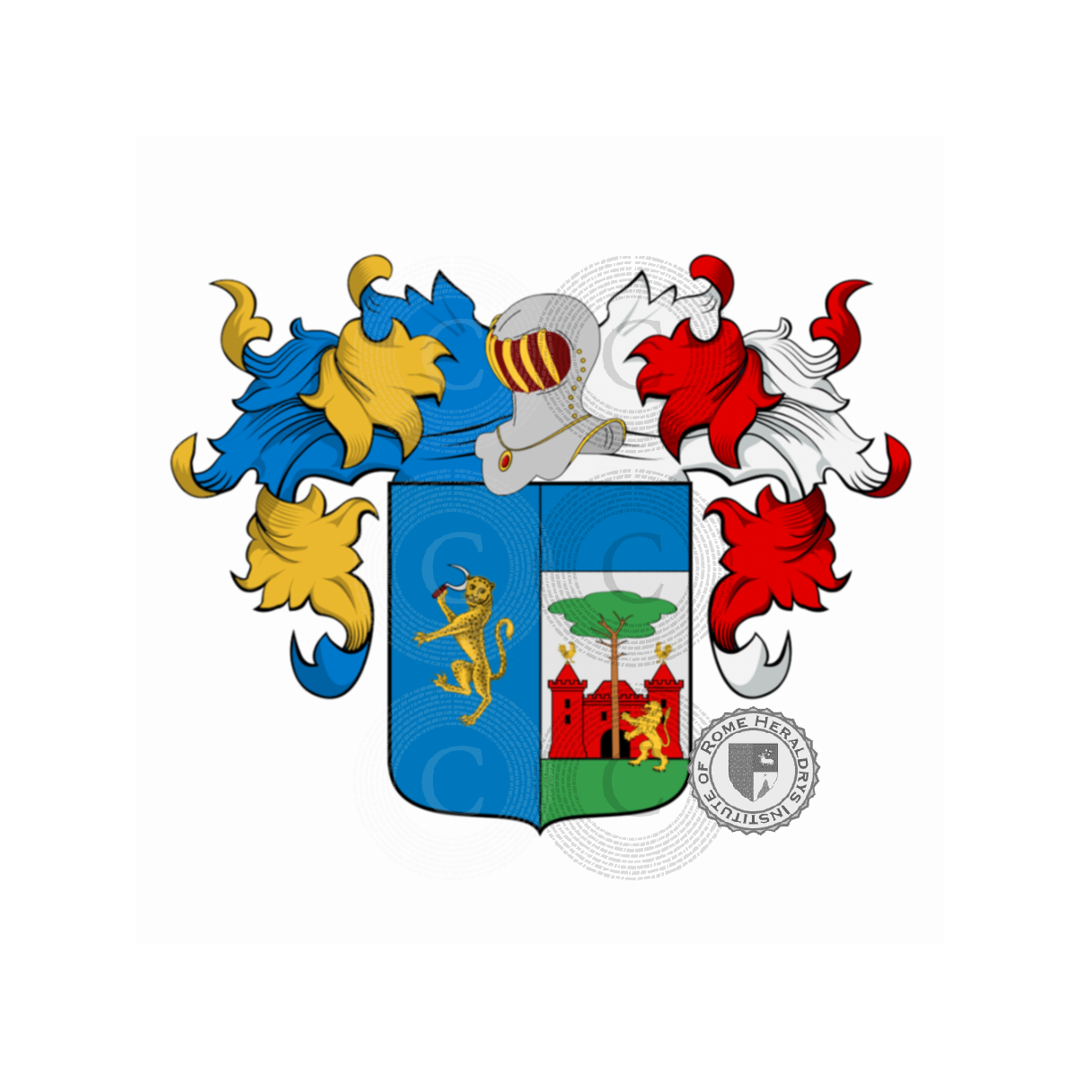 Wappen der FamilieGiovacchini, Giovacchini di Fiorenzuola,Giovacchini Rosati