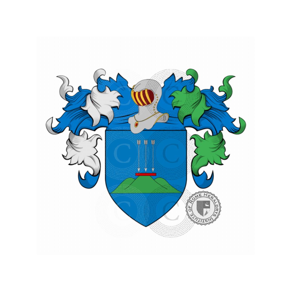 Wappen der FamilieBentivogia, Bentivoglio,Da Malcesine