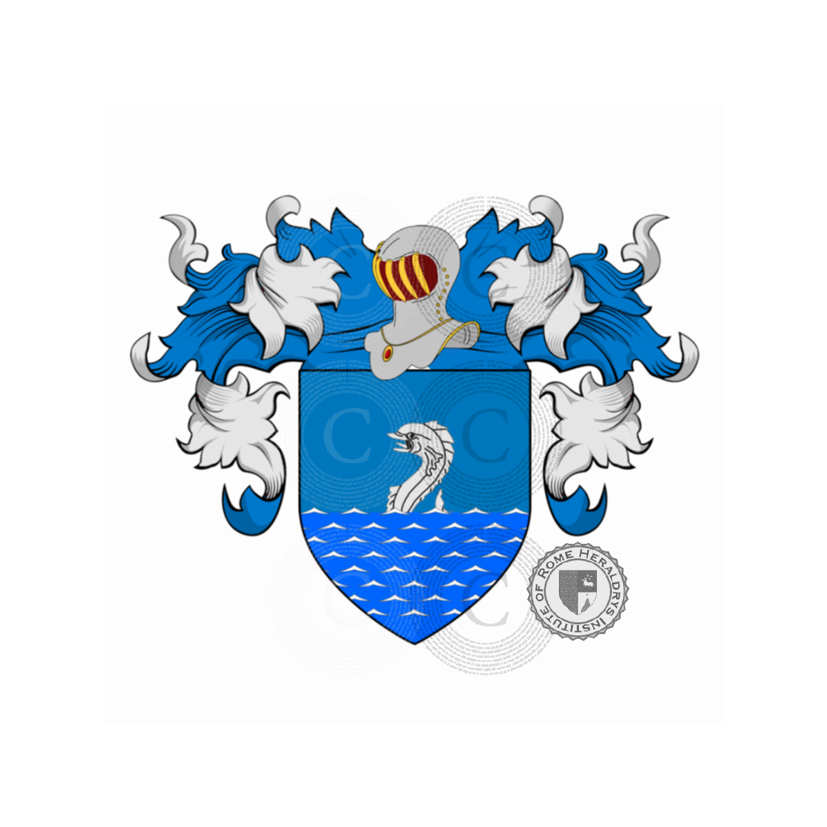 Wappen der FamilieDavanzo, Davanzo dei Delfini,dei Delfini
