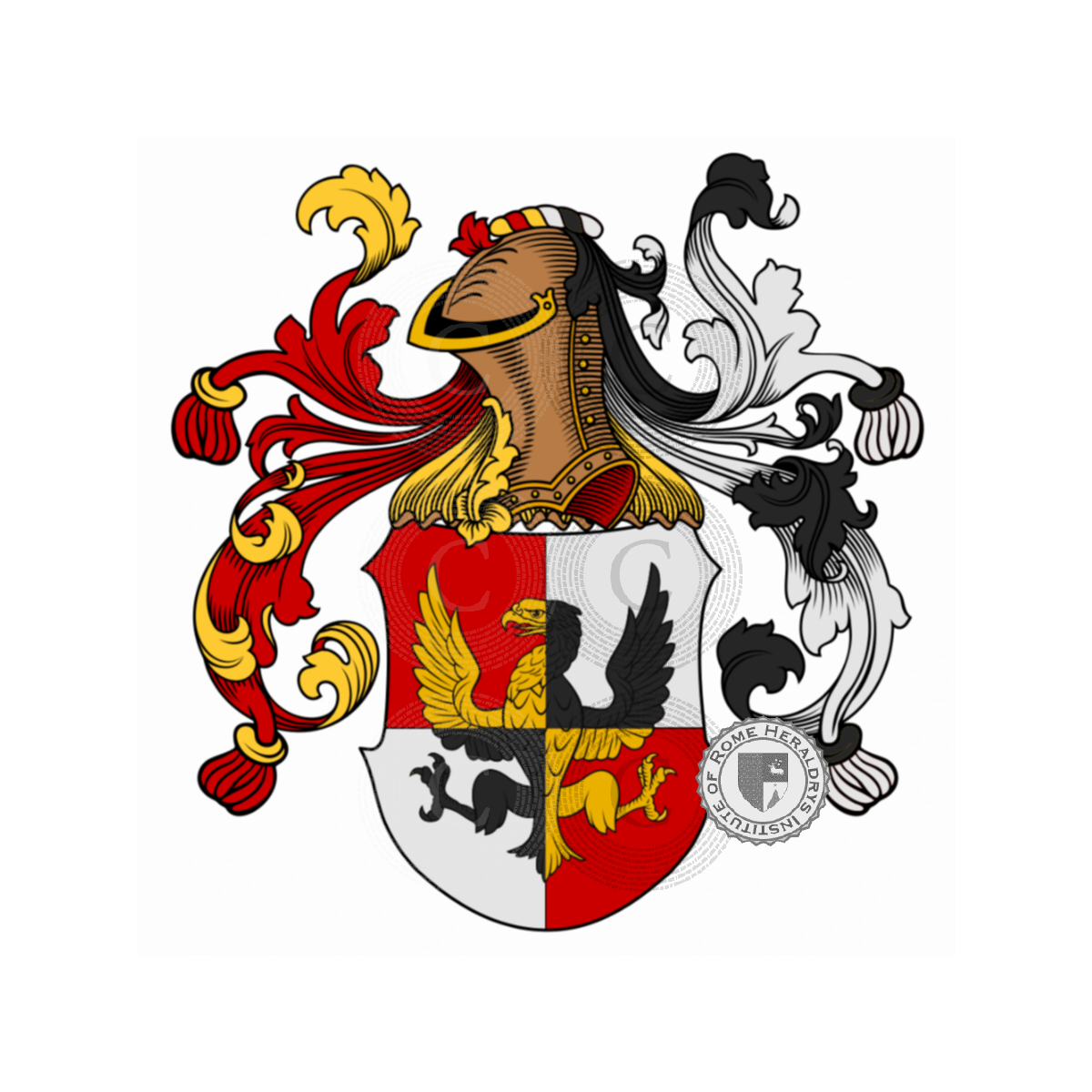 Escudo de la familiaSquarcetti, Cavajoni,Squaratti,Squarceti