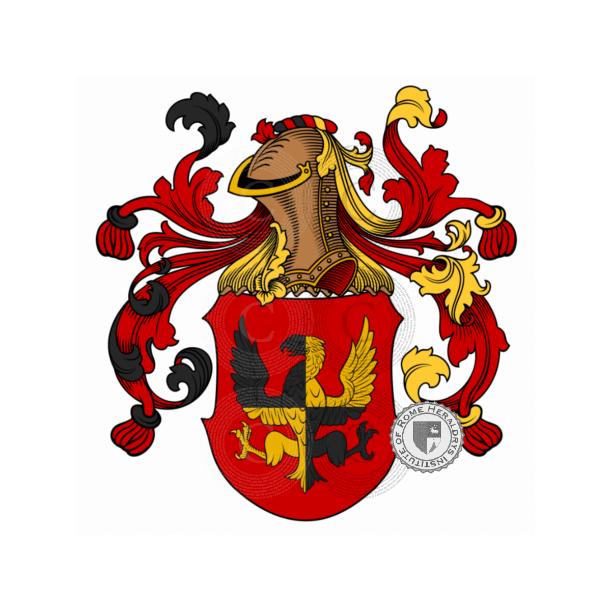 Wappen der FamilieSquarcetti, Cavajoni,Squaratti,Squarceti