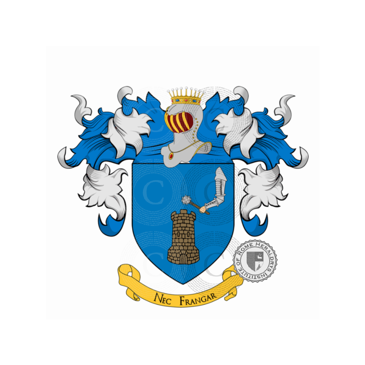Coat of arms of familyMazza, del Mazza,del Mazza dall'Ancisa,Mazza da Cannobio,Mazzi