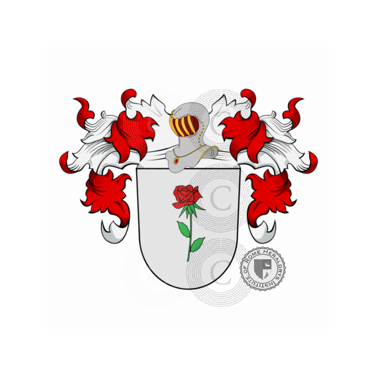 Escudo de la familiaHindergarth, Hengart,Hennergarten,Huenergardt,Huhnergarth
